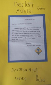Pack 336 Den 4 Montvale toured the museum 11-2-11
